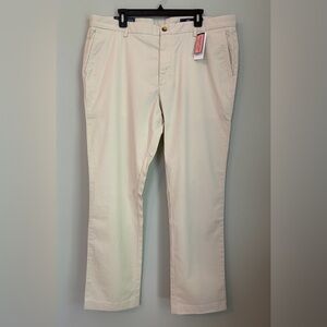 Vineyard Vines Breaker Pants Stone Men’s Stretch Chinos, Size 40x32 NWT